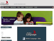 Tablet Screenshot of perfectlanguage.pl
